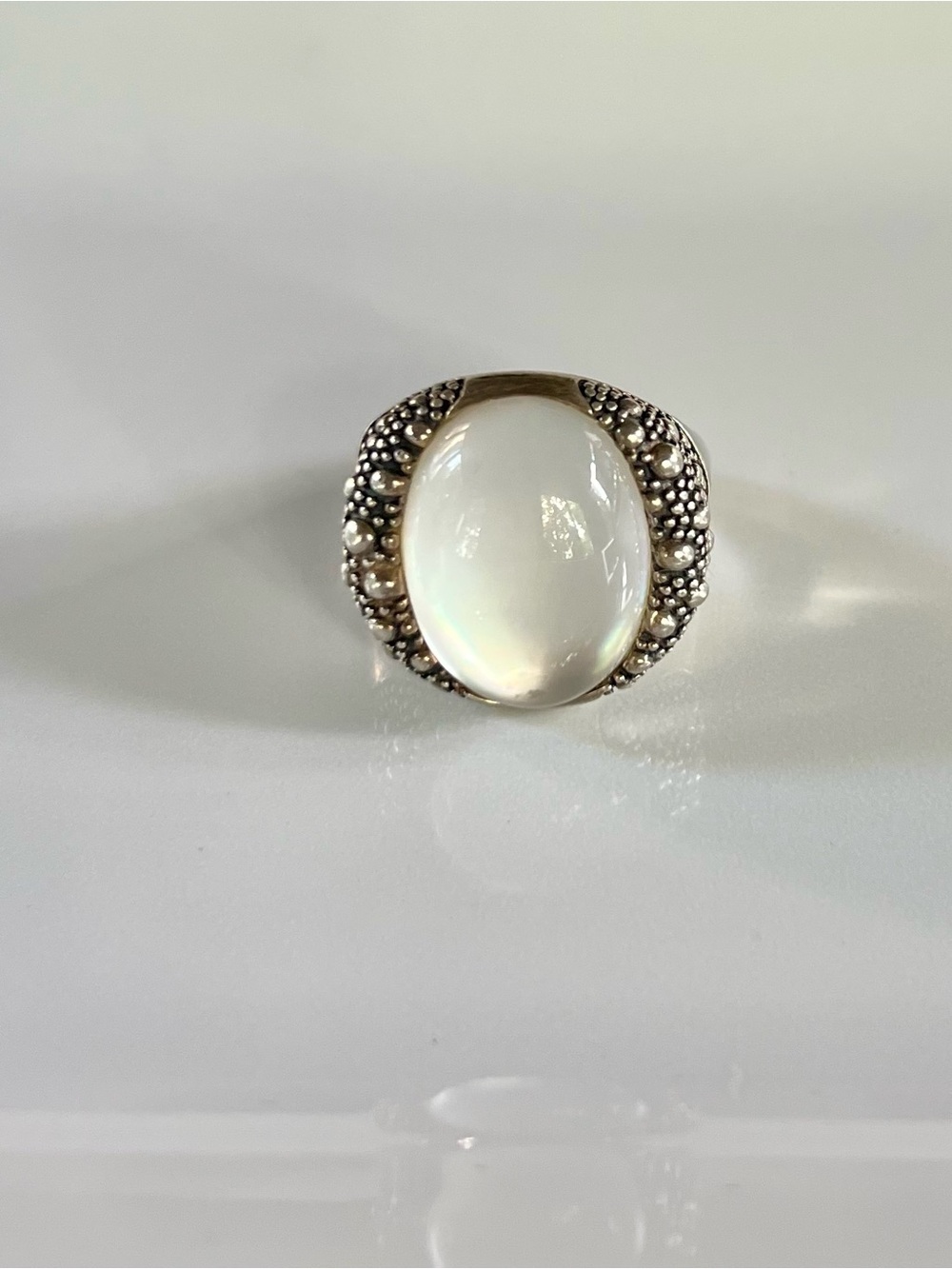Michael Dawkins Starry Night Mother-Of-Pearl Sterling Silver Ring